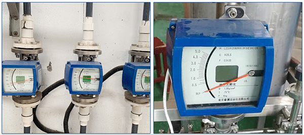 數(shù)顯金屬管浮子流量計現(xiàn)場安裝使用圖