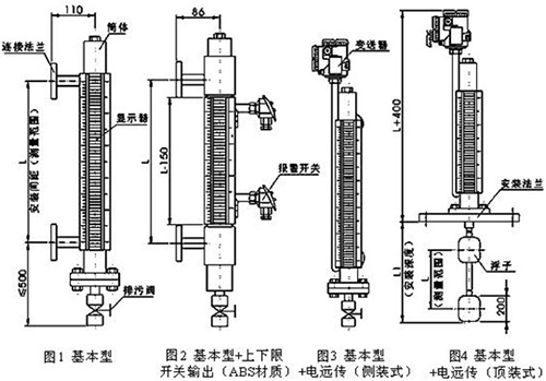 化工設備磁浮子液位計結(jié)構(gòu)特點圖