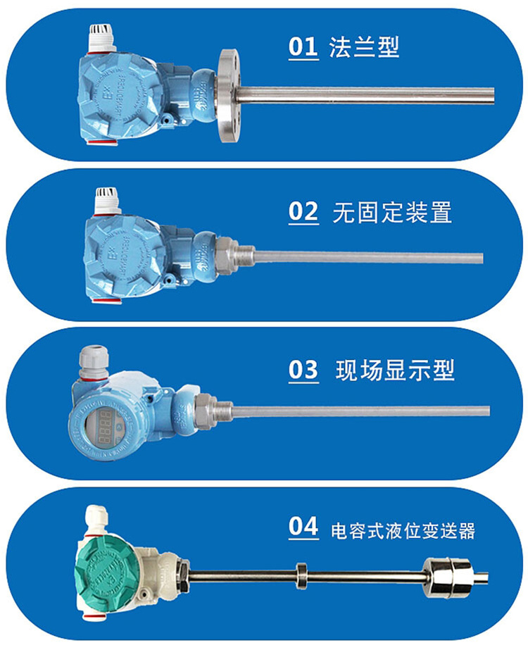 水位浮球液位計(jì)分類圖