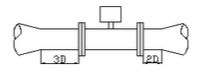 旋進旋渦流量計安裝圖示