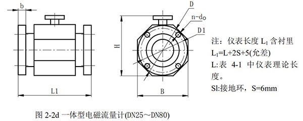 熱水流量表外形尺寸圖二